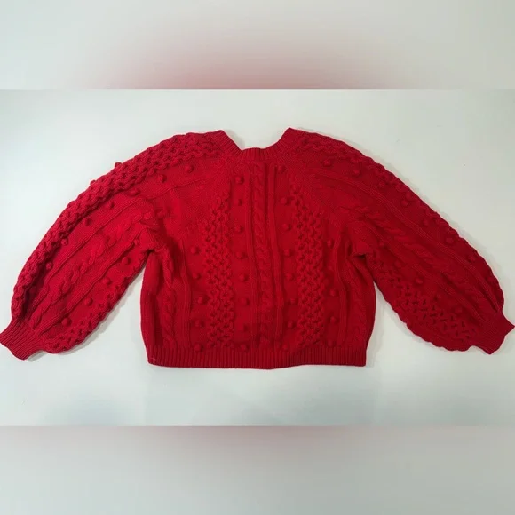 THE GREAT The Mountainside Cardigan in Deep Rose - Picture 8 of 16